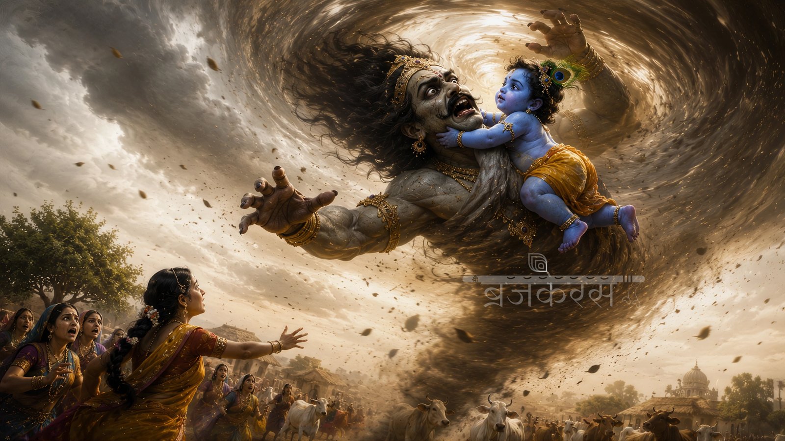 Trinavarta Vadh Leela