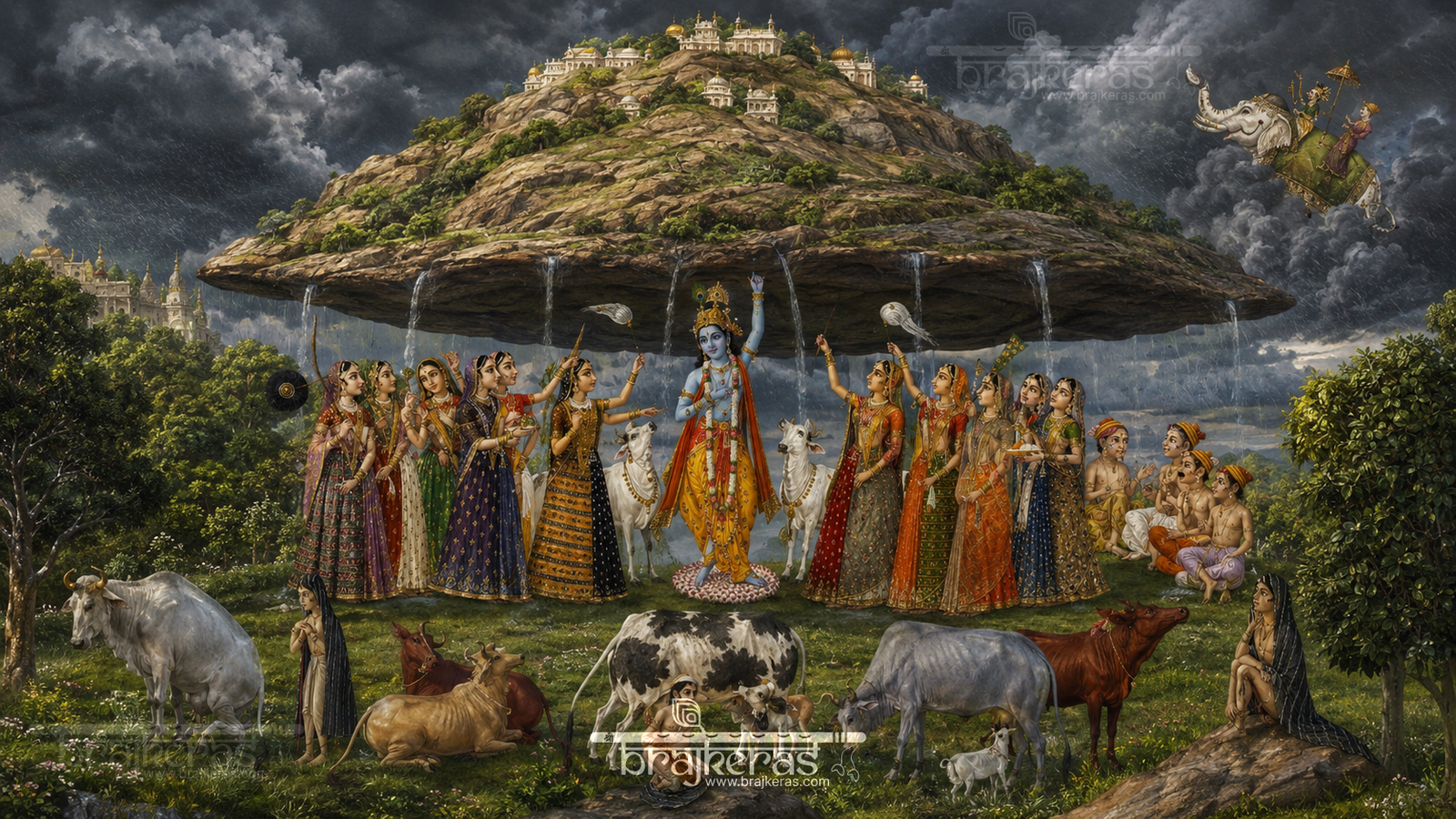 goverdhan parvat leela