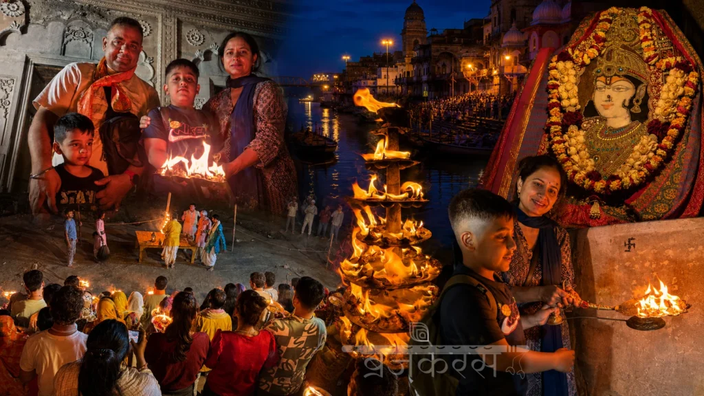 Yamuna Ji flowing beside the sacred ghats of Vrindavan